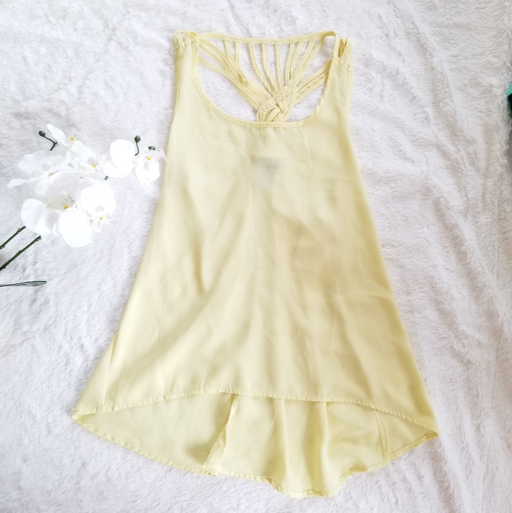 High Low Braided Tank Top